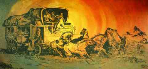 Wagon and Horses Wagon and Horses